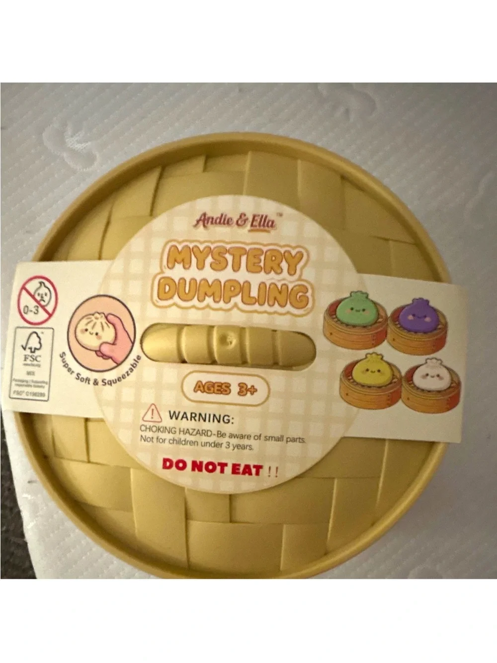 Mystery Dumpling Color-Change Squishy T- Assorted Bright Colors one big dumpling